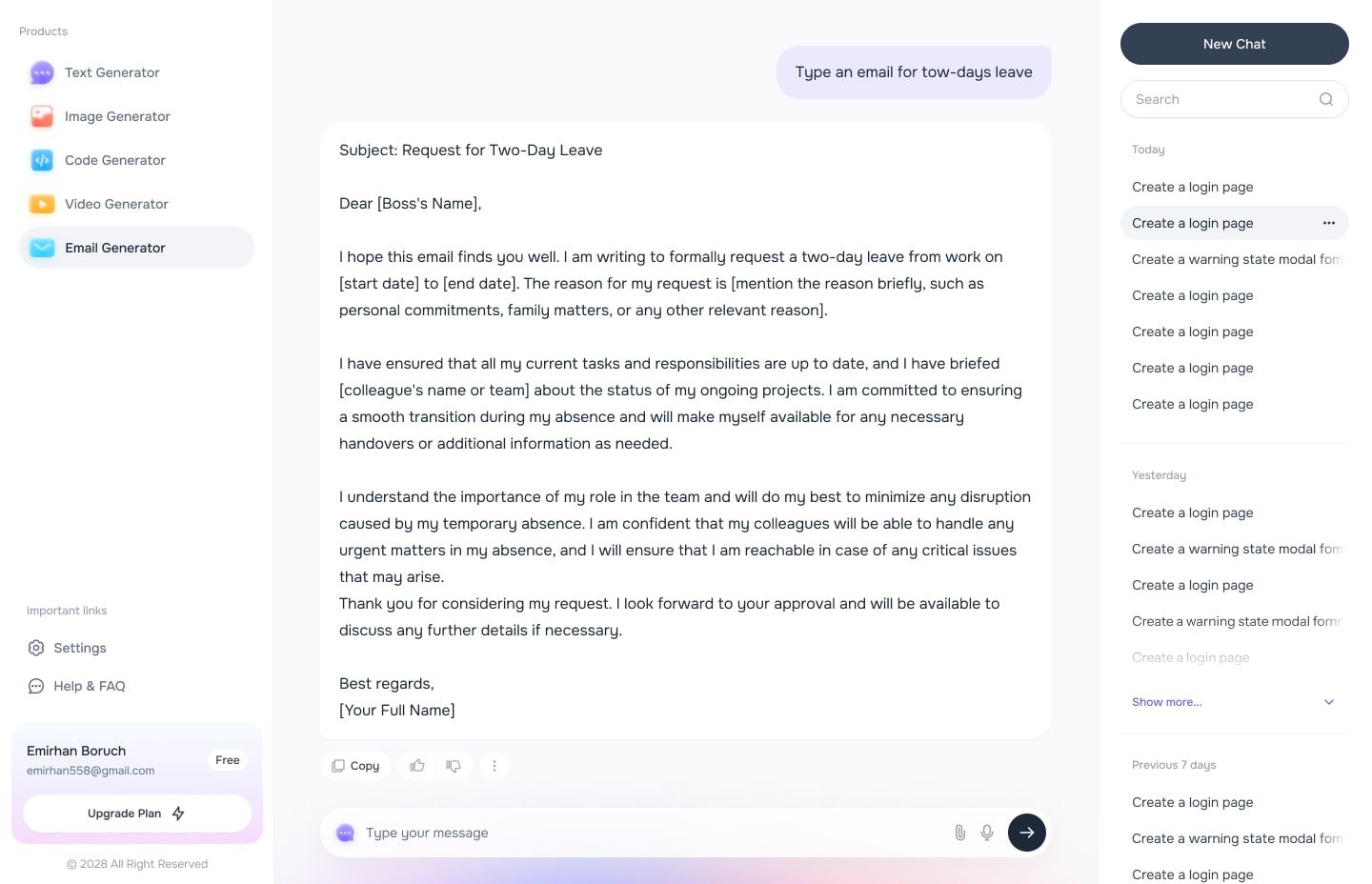 Email & Mail Writer Success